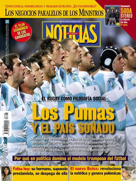 Tapa de la revista Noticias