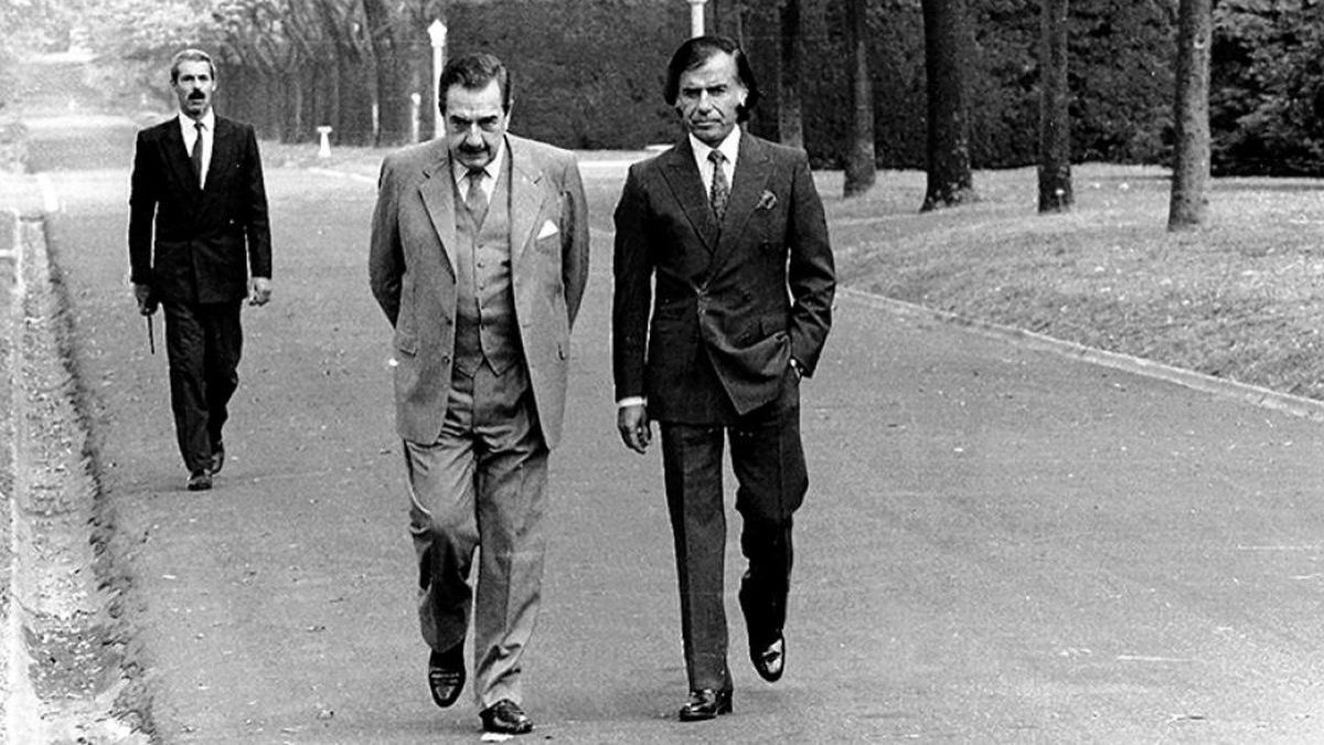 Alfonsín y Menem - Pacto de Olivos