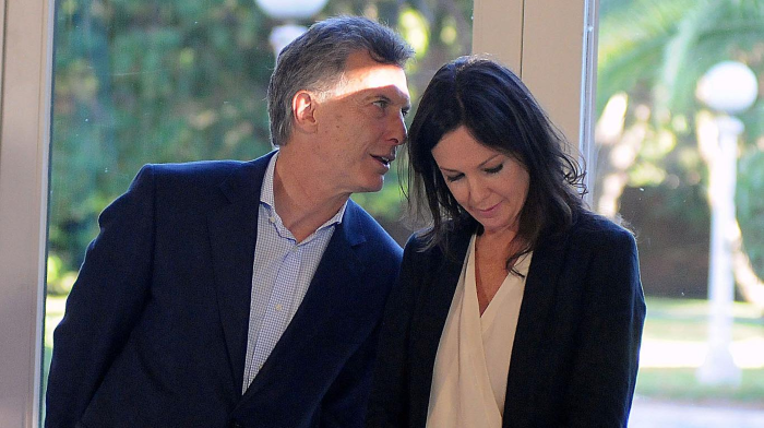 Macri y la Ministra de desarrollo social, Carolina Stanley.