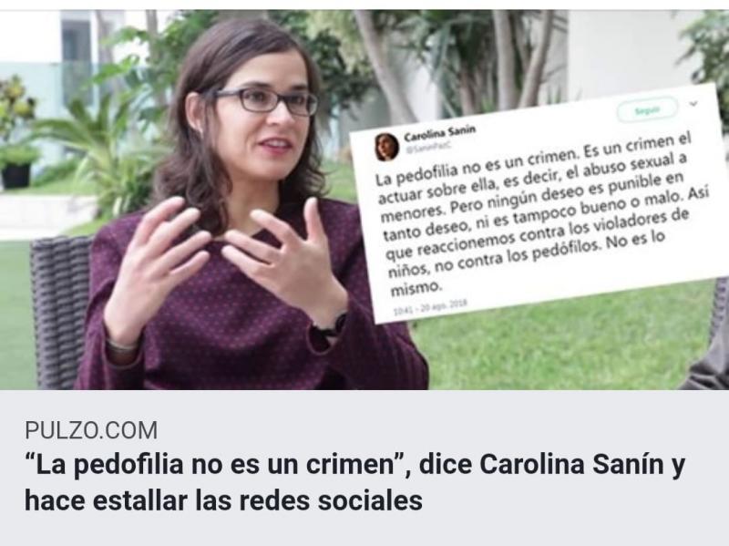 "La pedofilia no es un crimen", dice Carolina Sanin y hace estallar las redes sociales