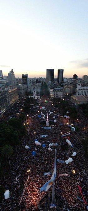 Asunción de Alberto Fernández y Cristina Fernández.