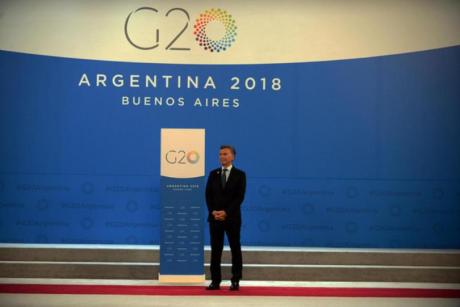 El Presidente Macri, y su conferencia, terminando el G20.