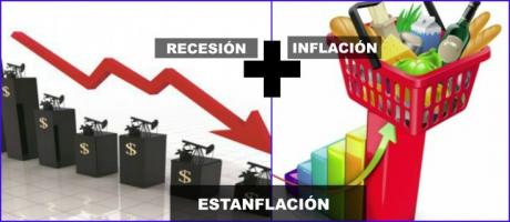 Números alarmantes, recesión, inflación alta y estanflación. 
