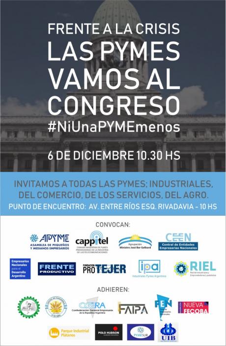 Movilización por las PYMES, y el trabajo argentino de calidad.