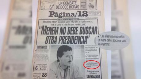 Macri y Malvinas.