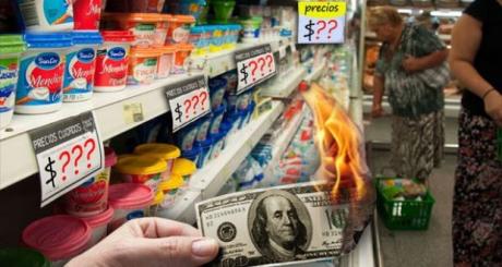 Efecto aumento del dólar y la remarcación de precios.