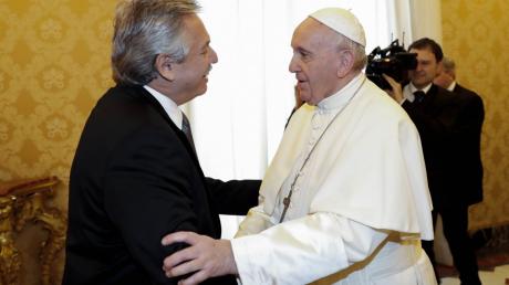 Alberto Fernández con el Papa Francisco