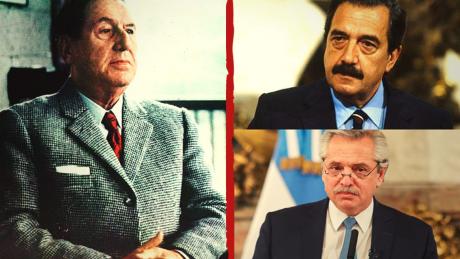 Perón, Alfonsín y Alberto Fernández