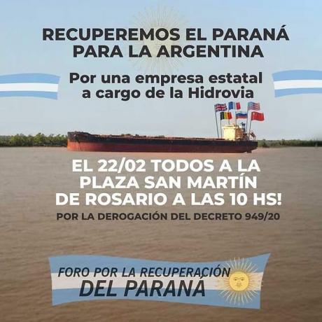 Recuperemos el Paraná para la Argentina.