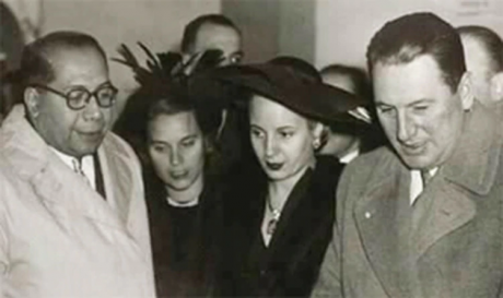 Dr. Ramón Carrillo con Perón y Evita