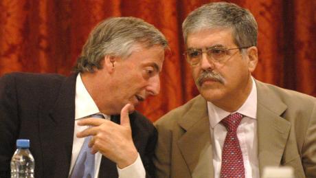 Néstor Kirchner y Julio De Vido